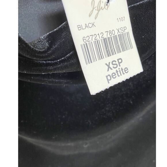 J. Jill Petites Elegant Black‎ Velvet Cowl Neck Drape Sheath dress - XSP NWT - Picture 7 of 9
